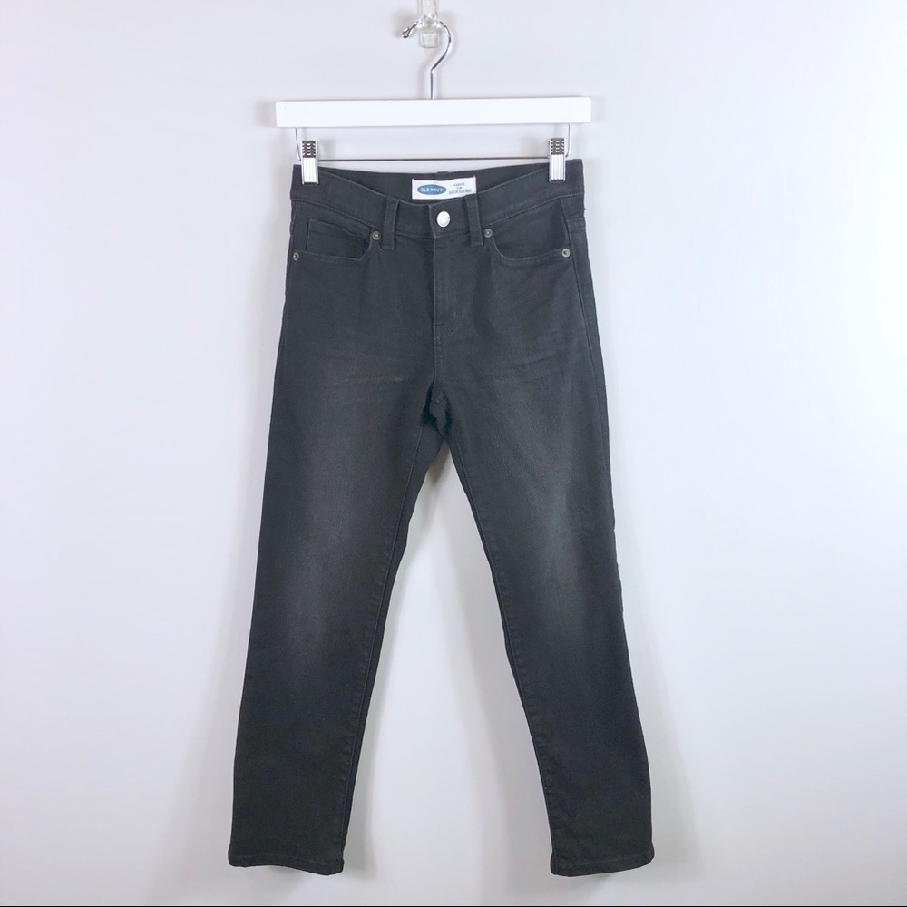 Old Navy Boys Black Karate Slim Jeans Size 10